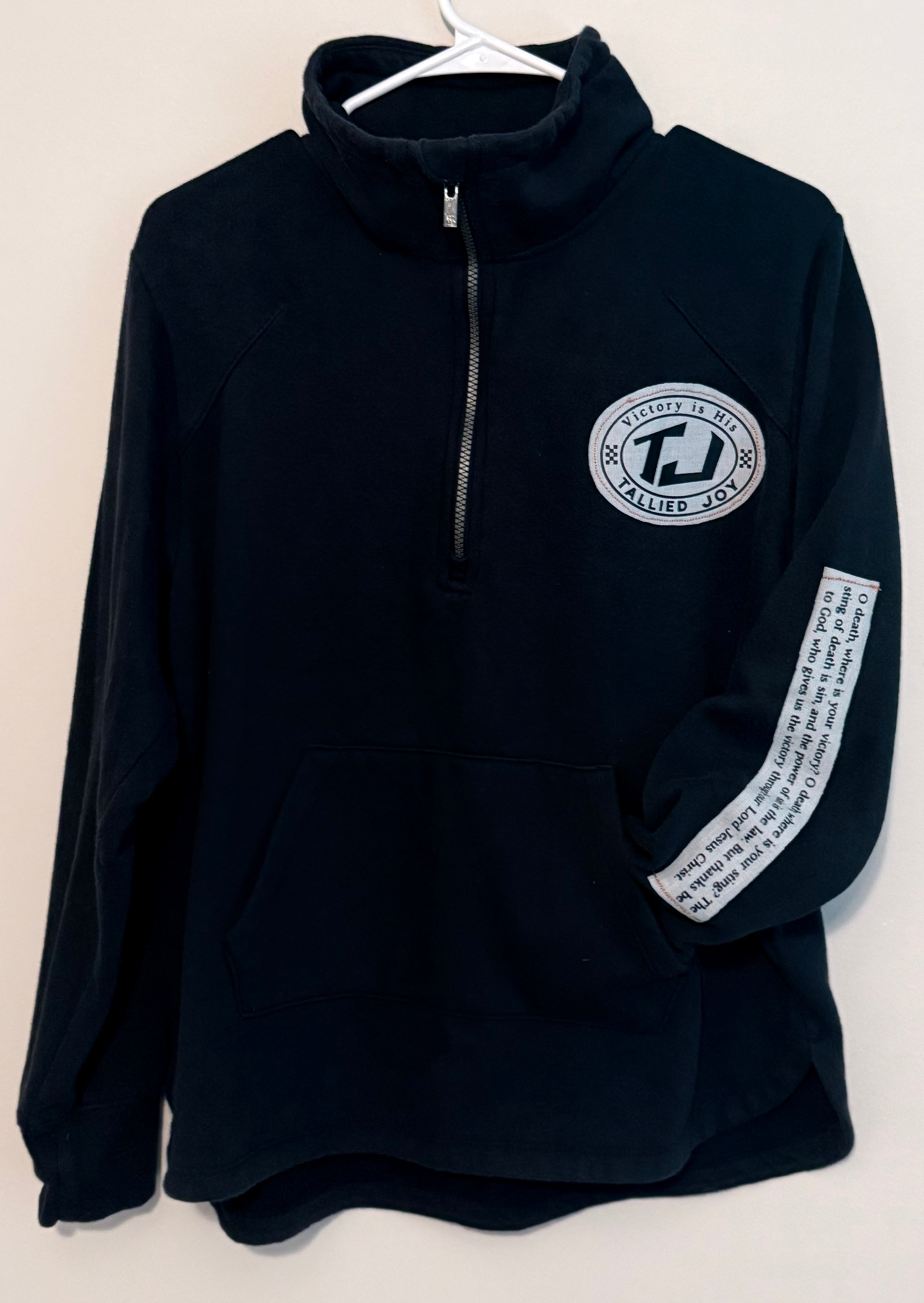 Redeemed Black Death Where is Your Sting Mock Neck 1/4 Zip