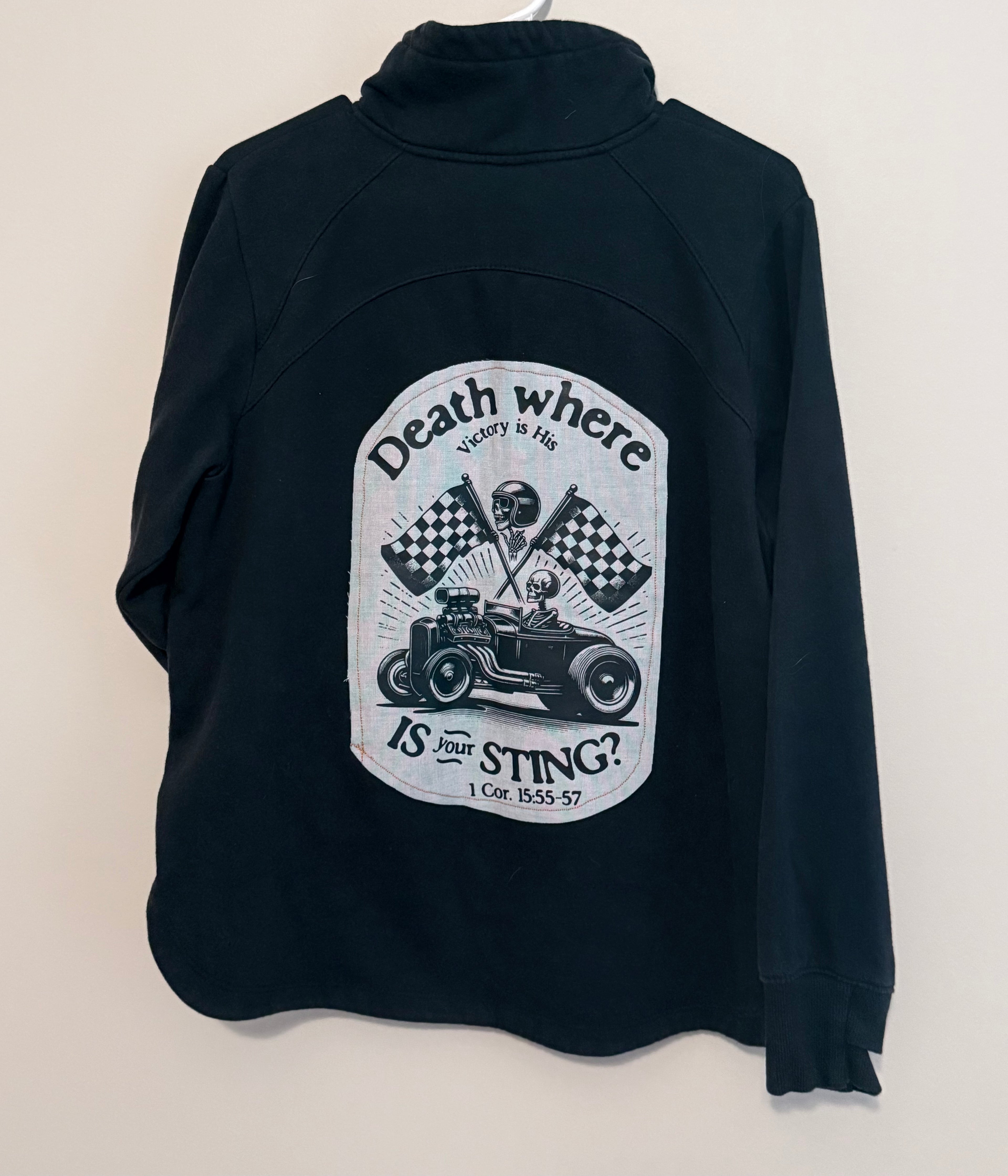 Redeemed Black Death Where is Your Sting Mock Neck 1/4 Zip